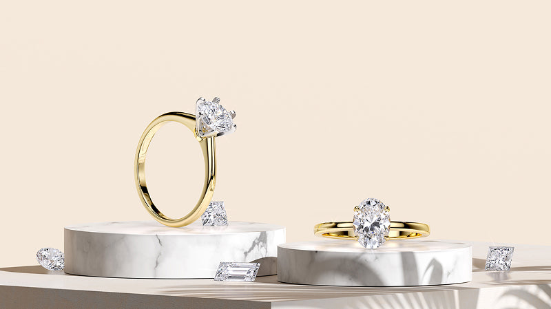 affordable lab created diamond rings