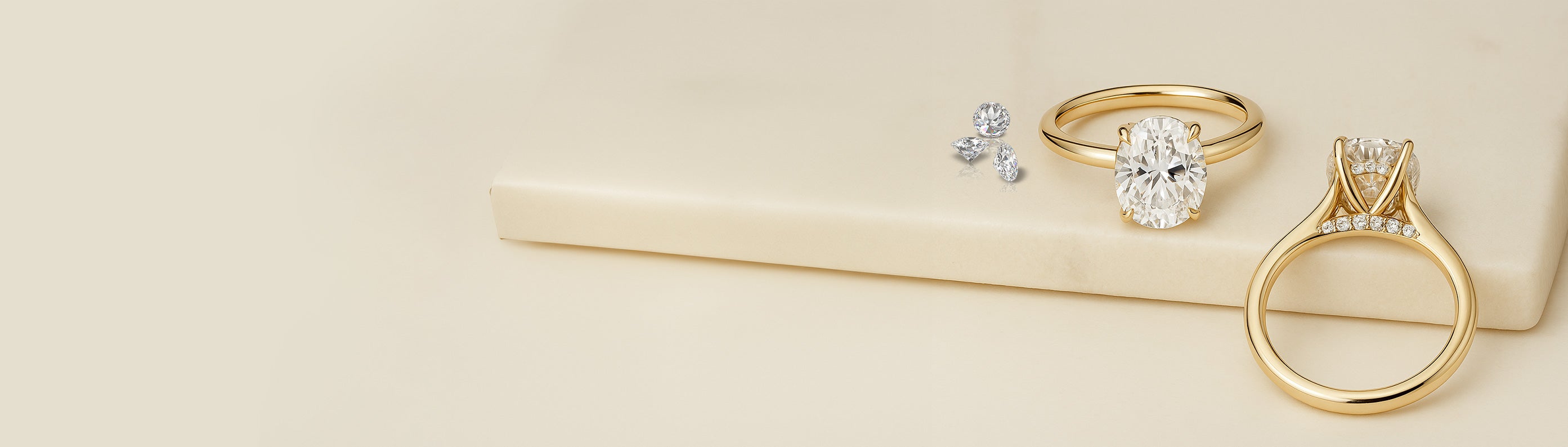 Hidden Halo Engagement Rings