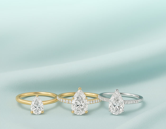 Pear Cut Engagement Rings