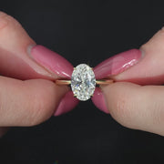 The Solitaire Margot Oval Lab Diamond Ring