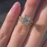 Radiant Andrewe & Sensation Ring Stack_14k Yellow Gold