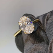 The Tulip Solitaire Oval Lab Diamond Ring