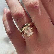 Emerald Helena & Maya Ring Stack_14k Yellow Gold