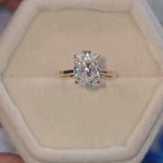 The Tulip Solitaire Oval Lab Diamond Ring