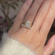Oval Royal & Empress Ring Stack_14k Yellow Gold