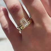 Emerald Helena & Nathan Ring Stack_14k Yellow Gold