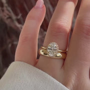 Ophelia Moissanite_14k Yellow Gold_Oval