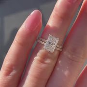 Radiant Andrewe & Opulent Aurora Ring Stack_14k Yellow Gold