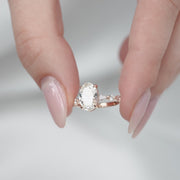 The Marquise & Round Lindsey Oval Lab Diamond Ring