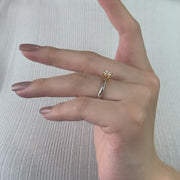 The Solitaire Marinella Round Moissanite Ring