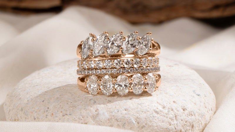 rose gold women's ring design