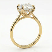 The Tulip Solitaire Oval Lab Diamond Ring