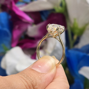 The Tulip Solitaire Oval Lab Diamond Ring