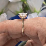 The Tulip Solitaire Oval Lab Diamond Ring